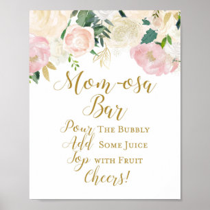 Blush Pink and Gold Baby Shower Sign