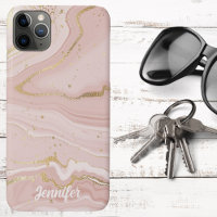 Blush Pink and Gold Marble Signature
