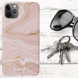 Blush Pink and Gold Marble Signature  Case-Mate iPhone Case
