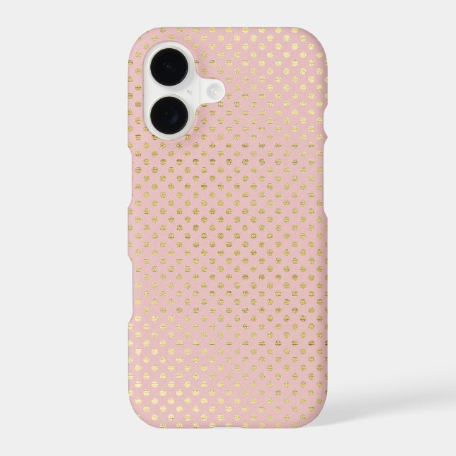 blush pink and gold polka dot shimmer (Back)