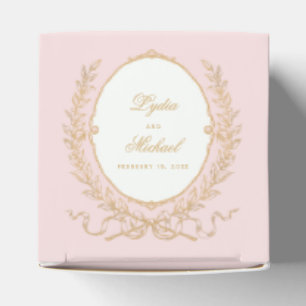 Blush Pink and Gold Wedding Swag Envelope Favour Box