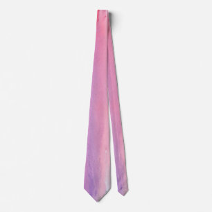 Blush Pink and Lilac Abstract Watercolor Tie
