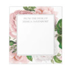Blush Pink Antique Floral From Desk of
