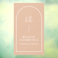 Blush Pink Arch Hello Business Welcome Sign 