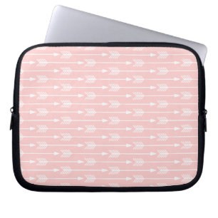 Blush Pink Arrows Pattern Laptop Sleeve