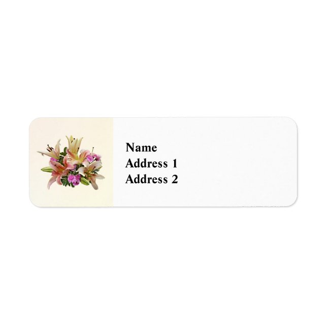 Blush Pink Asiatic Lilies and Carnations (Front)