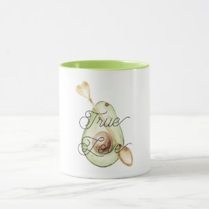 Blush Pink Avocado Heart Spoon Mug
