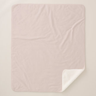 Blush Pink Baby Fleece Blanket with Sherpa Backing