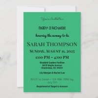 Blush Pink Baby Shower Invitation for a Boy