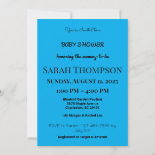 Blush Pink Baby Shower Invitation for a Boy