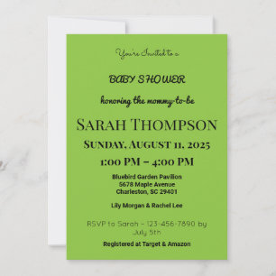 Blush Pink Baby Shower Invitation for a Boy