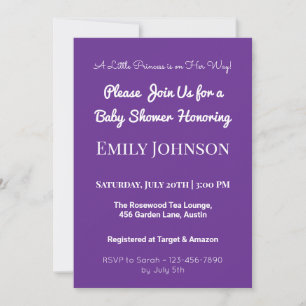 Blush Pink Baby Shower Invitation for a Girl