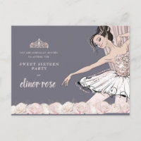 Blush Pink Ballerina Sweet 16 Party