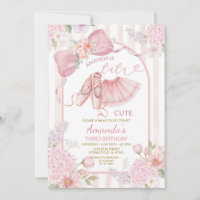 Blush Pink Ballerina Tutu Coquette Floral Birthday