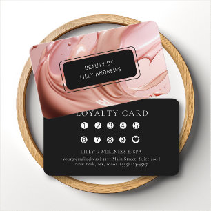 Blush Pink Beauty Heart Salon 10 Loyalty Card