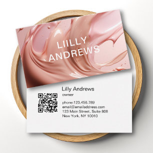 Blush Pink Beauty Salon Business Card