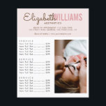 Blush Pink Beauty Salon Price List Flyer<br><div class="desc">Blush Pink Beauty Salon Price List Flyer</div>