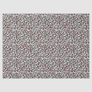 Blush Pink Black White Leopard Print             Tissue Paper