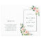Blush Pink Bloom Folded Wedding Program