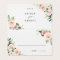 Blush Pink Bloom Wedding Place Card