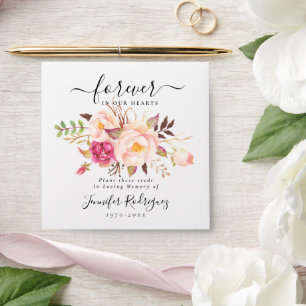 Blush Pink Boho Seed Packet Memorial Funeral Envelope