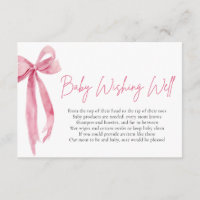 Blush Pink Bow Baby Wishing Well Baby Shower