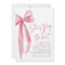 Blush Pink Bow She's Tying the Knot Bridal Shower