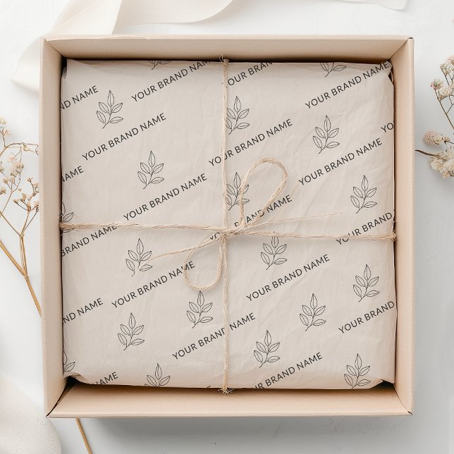 Blush Pink Branded Small Business Minimalist  Tissue Paper (Creator Uploaded)