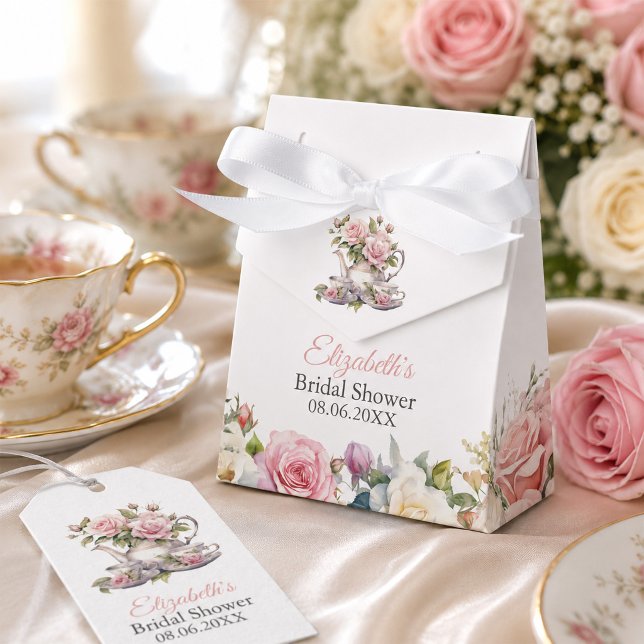 Blush Pink Bridal Shower Favour Gift Box (Blush Pink Bridal Shower Favor Gift Box)