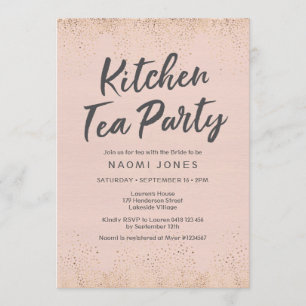 Blush Pink Bridal Shower Invitation