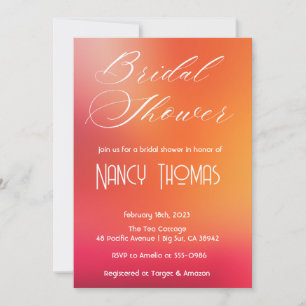 Blush Pink Bridal Shower Invitation