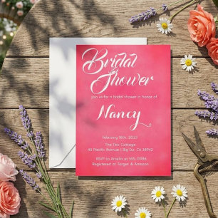 Blush Pink Bridal Shower Invitation