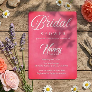 Blush Pink Bridal Shower Invitation