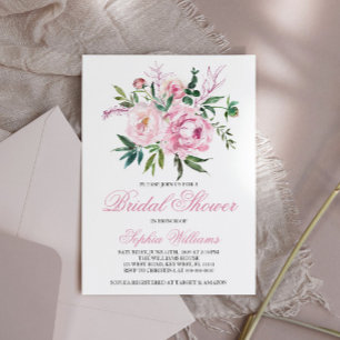 Blush Pink Bridal Shower Invitation