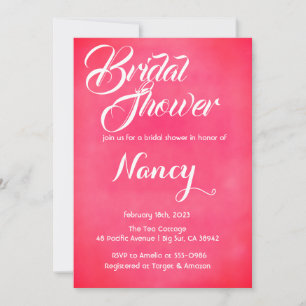 Blush Pink Bridal Shower Invitation