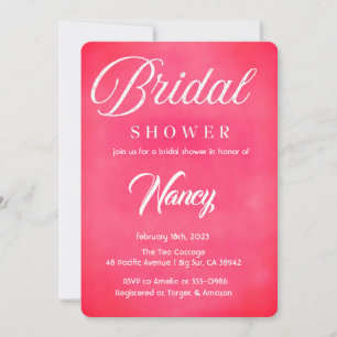 Blush Pink Bridal Shower Invitation