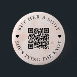 Blush Pink Buy Her A Shot She's Tying The Knot 6 Cm Round Badge<br><div class="desc">Modern and elegant design printed Blush Pink Watercolor Bachelorette Buy Her A Shot She's Tying The Knot button that can be customised with your text. Please click the "Customise it" button and use our design tool to modify this template. Check out the Graphic Art Design store for other products that...</div>