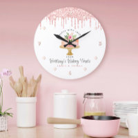 Blush Pink Cake Glitter Drips Modern Chic Bakery