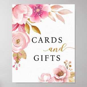 Blush Pink Cards & Gifts Baby Shower Sign