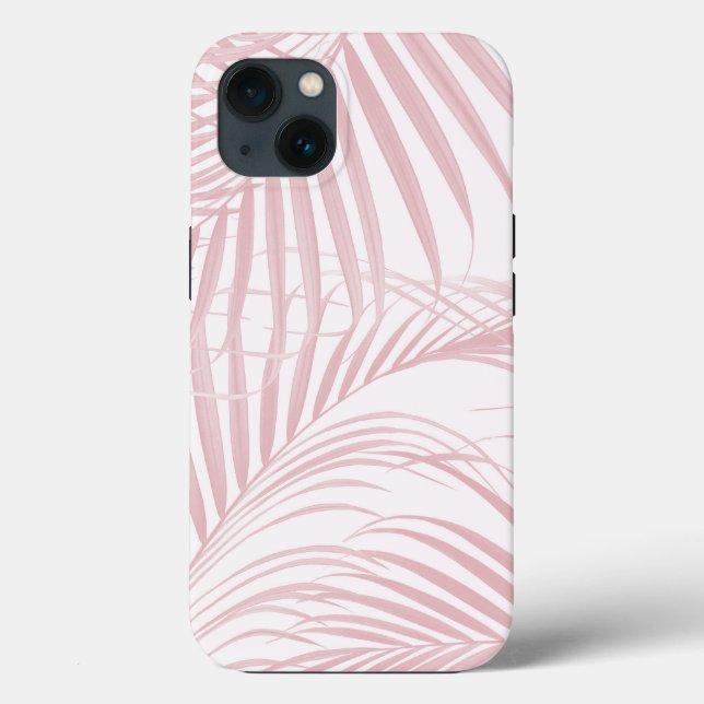 Blush Pink Caribbean Palm Jungle 1 Case-Mate iPhone Case (Back)