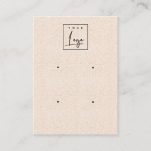 Blush Pink Ceramic Texture 2 Earing Display Logo Business Card