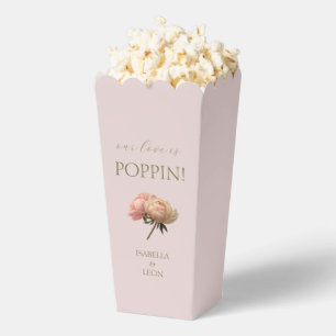 Blush Pink   Chic Rose Popcorn  Favour Box