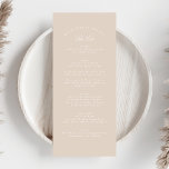 Blush Pink Classic Calligraphy Formal Wedding Menu<br><div class="desc">This Design is part of a collection;
Please get in touch with me if you need help finding matching designs or products;
Also available in alternate colours</div>