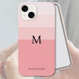 Blush Pink Colour Blocks Custom  Case-Mate iPhone 14 Case