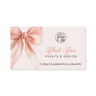 Blush Pink Coquette Bow Elegant Events Design 