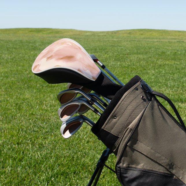 Blush Pink Cow Animal  Golf Head Cover (In Situ)