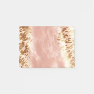 Blush Pink Cow Animal Print Post-it Notes