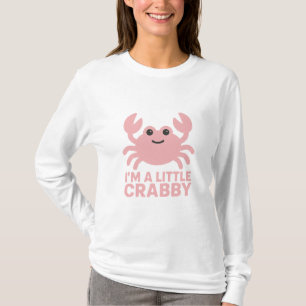 Blush-Pink Crab – Sweet “I’m a Little Crabby” T-Shirt