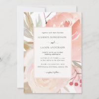 Blush Pink Cream Peach Sage Green Wedding