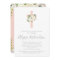 Blush Pink Cross and White Flowers | Girl Baptism